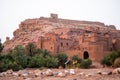 Ait Benhaddou fortress town close to Ouarzazate in Morocco Royalty Free Stock Photo