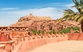 Ait Benhaddou Kasbah View from afar. Morocco. Royalty Free Stock Photo