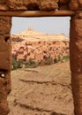 Ait Benhaddou, moroccan ancient fortress Royalty Free Stock Photo