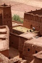 Among the Ait Benhaddou, moroccan ancient fortress Royalty Free Stock Photo