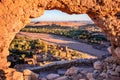 Ait Benhaddou, Morocco. Famous old clay town in High Atlas mountains Royalty Free Stock Photo