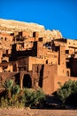 Ait Benhaddou, Ouarzazate, Morocco - November 28, 2022: View of a traditional Moroccan kasbah Ait Benhaddou Royalty Free Stock Photo