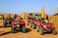 Ait Saoun, Morocco - February 22, 2016: Rally car buggy in desert. Royalty Free Stock Photo
