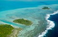 Atolls of Aitutaki from the air