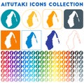 Aitutaki icons collection.