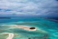 Polynesia Cook Island aitutaki lagoon tropical paradise aerial view