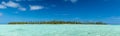 Aitutaki Polynesia Cook Island tropical paradise view Royalty Free Stock Photo