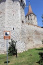 Aiud Fortress walls - Transylvania, Romania Royalty Free Stock Photo