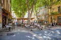 AIX EN PROVENCE, FRANCE - JUNE 1, 2015 : Market on a square in Aix en Provence