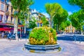 AIX-EN-PROVENCE, FRANCE, JUNE 18, 2017: Fountaine Moussue on cours Mirabeau in the center of Aix-en-Provence, France Royalty Free Stock Photo