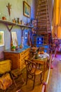 AIX-EN-PROVENCE, FRANCE, JUNE 18, 2017: Interior of studio of Paul Cezanne in Aix-en-Provence, France Royalty Free Stock Photo