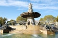 Aix-en-Provence, France - October 18, 2017 : the famous fountain Royalty Free Stock Photo