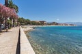 Ajaccio beach cityscape. Corsica island, France Royalty Free Stock Photo