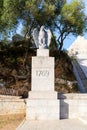 Ajaccio, Corsica, France - October 26, 2022, Monument to Napoleon Bonaparte, a French general and revolutionary dictator