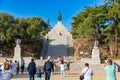 Ajaccio, Corsica, France - October 26, 2022, Statue of Napoleon Bonaparte, a French general and revolutionary dictator Royalty Free Stock Photo