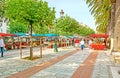 The agricultural market place in Ajaccio, France Royalty Free Stock Photo