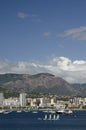 Ajaccio mountains and sea