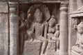 Architecture of Ajanta caves in Aurangabad, India