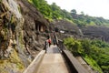 Architecture of Ajanta caves in Aurangabad, India