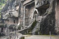 Architecture of Ajanta caves in Aurangabad, India