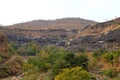 Ajanta caves, India. The Ajanta Caves in Maharashtra state are Buddhist cave