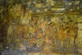 Ajanta caves paintings, Aurangabad, India Royalty Free Stock Photo