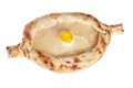 Ajarian khachapuri isolated