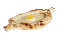 Ajarian khachapuri isolated