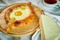 Ajarian traditional flatbread - khachapuri or hachapuri