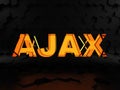 Ajax - asynchronous JavaScript and XML Royalty Free Stock Photo