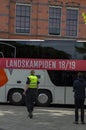 Ajax Bus Leaving Under Guidance Of Of The Police At The Museumplein Dutch Champion Party At The Netherlands 2019