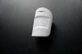 Ajax. motion sensor on black. device that tracks movement of objects. Royalty Free Stock Photo