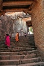 View of stairs at Ajaygarh Fort, Panna, Madhya Pradesh, India