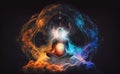 Enlightenment trough meditation. Generative AI