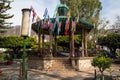 Ajijic, Jalisco, Mexico - January 15, 2021: Kiosk in the town square of Ajijic