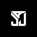 AJJ letter logo creative design with vector graphic, Royalty Free Stock Photo