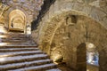 Ajloun Castle main entrance and staircase, Jordan