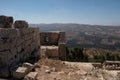 Ajloun Castle in north-western Jordan. Arab and crusaders fort Royalty Free Stock Photo