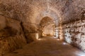 AJLOUN, JORDAN - MARCH 22, 2017: Interior of Rabad castle in Ajloun, Jorda Royalty Free Stock Photo