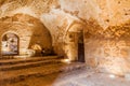 AJLOUN, JORDAN - MARCH 22, 2017: Interior of Rabad castle in Ajloun, Jorda Royalty Free Stock Photo