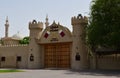 Ajman, UAE - April 6. 2018. The fortress of XVIII century, turned into a museum