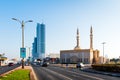Ajman, United Arab Emirates - December 6, 2018: Ajman Corniche r