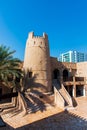 Ajman, United Arab Emirates - December 6, 2018: Ajman Museum showing the history of United Arab Emirates