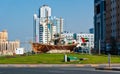 Ajman, United Arab Emirates - December 6, 2018: Yacht monument r