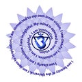 Ajna chakra affirmation. Flat design vector illustration Royalty Free Stock Photo