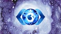 Ajna Third Eye Chakra indigo blue color logo symbol icon reiki mind spiritual health healing holistic energy lotus mandala