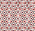Ajrakh floral pattern, Vector illustration Royalty Free Stock Photo