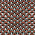 Ajrakh Pattern, Ikat, block print Pattern, batik print Pattern, Textile pattern,Abstract Royalty Free Stock Photo