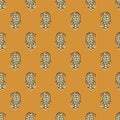 Paisley with Block Print Detail Seamless Pattern