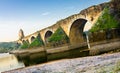 Ajuda bridge, Olivenza Royalty Free Stock Photo